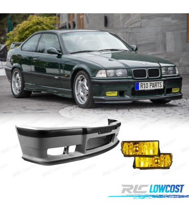 PARE CHOCS + ANTIBROUILLARD POUR BMW E36 92-99 LOOK M3 JAUNE