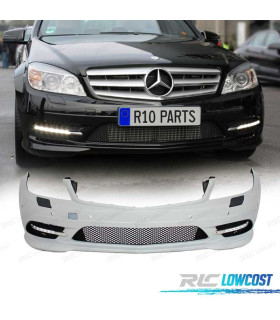 PARE CHOCS FRONTAL MERCEDES W204 LOOK AMG C63 07-11