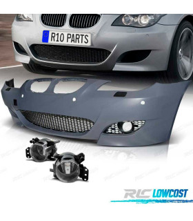 PARE CHOCS FRONTAL BMW E60 E61 07-10 LOOK M5 PDC + ANTIBROUILLARD
