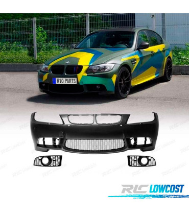 PARE-CHOCS FRONTAL BMW E90 E91 05-08 LOOK M3 PDC + LAVE PHARE