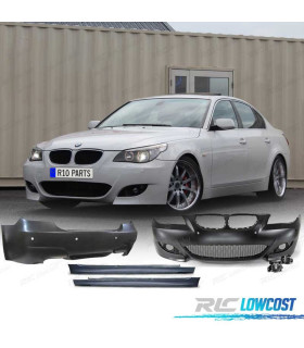 KIT CARROSSERIE BMW E60 03-07 LOOK M5 PDC LAVE PHARE + ANTIBROUILLARD
