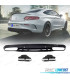 DIFFUSEUR MERCEDES CLASE C C205 COUPÉ AMG 14-18 LOOK C63 NOIR BRILLANT PDC + EMBOUT D ÉCHAPPEMENT