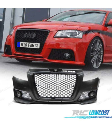 PARE CHOCS FRONTAL AUDI A3 8P 08-12 RS NOIR PDC