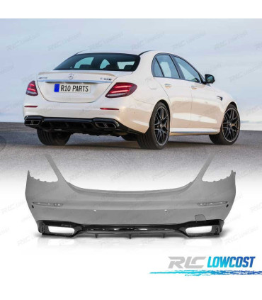 PARE-CHOCS ARRIÈRE MERCEDES W213 4D 16-19 LOOK AMG E63 PDC