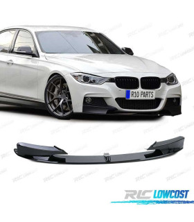 SPOILER LAME AVANT BMW F30 F31 11-19 LOOK M PERFORMANCE NOIR BRILLANT