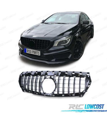 CALANDRE MERCEDES CLA W117 13-16 LOOK GTR NOIR BRILLANT