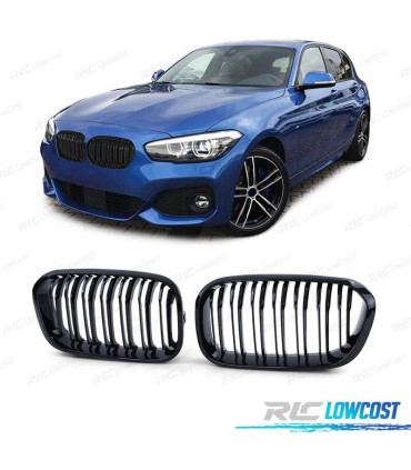 CALANDRES BMW F20 F21 LCI 15- LOOK M NOIR BRILLANT