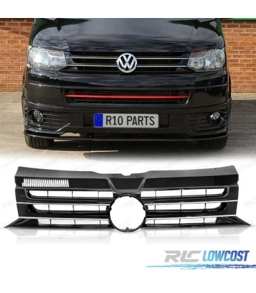 CALANDRE VOLKSWAGEN VW T5 CARAVELLE MULTIVAN 10-15 NOIR CHROMÉ