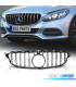 CALANDRE MERCEDES CLASSE C W205 18-21 LOOK GTR NOIR CHROMÉ