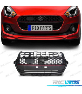 CALANDRE SUZUKI SWIFT VI 17- LOOK SPORT LINE NOIR MAT NOIR ROUGE