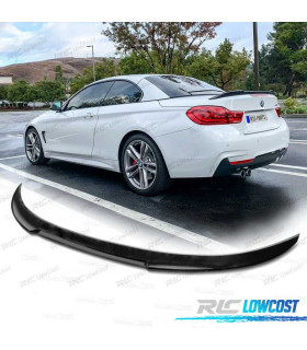 AILERON BECQUET BMW SÉRIE 4 F33 F83 CABRIO 13-18 LOOK M4 NOIR BRILLANT