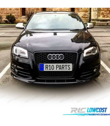 CALANDRE AUDI A3 8P 08-12 LOOK RS3 NOIR BRILLANT