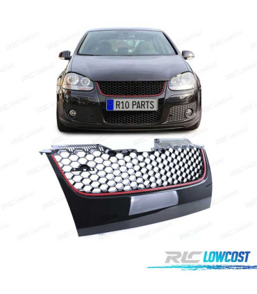 CALANDRE VOLKSWAGEN VW GOLF 5 NOIR ROUGE LOOK GTI