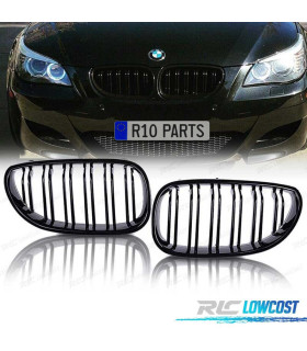 DOUBLE CALANDRE BMW E60 03-10 LOOK M5 NOIR BRILLANT