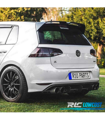 AILERON BECQUET SPOILER TOIT VOLKSWAGEN VW GOLF 7 7.5 12-20 LOOK OETTINGER NOIR BRILLANT