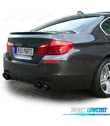 DIFFUSEUR ARRIÈRE BMW F10 F11 10-17 LOOK M PERFORMANCE NOIR BRILLANT + EMBOUTS NOIR