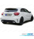 DIFFUSEUR MERCEDES CLASSE A W176 12-18 LOOK AMG A45 NOIR BRILLANT + EMBOUTS D'ÉCHAPPEMENT CHROMÉS
