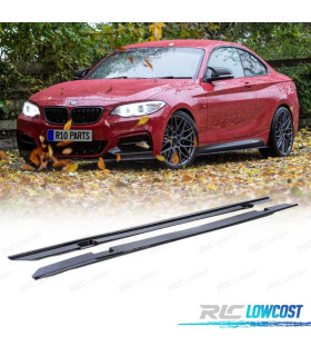 RAJOUTS BAS DE CAISSE BMW F22 F23 LOOK M PERFORMANCE NOIR BRILLANT
