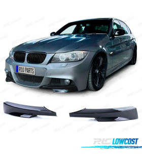 SPLITTERS PARE CHOCS BMW E90 E91 08-12 PACK M NOIR BRILLANT
