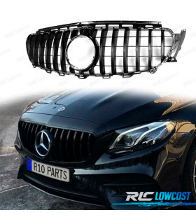 CALANDRE MERCEDES CLASSE E W213 16-18 LOOK GT NOIR BRILLANT