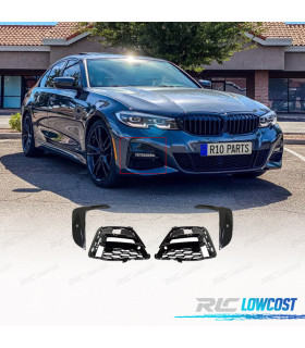GRILLES BROUILLARD BMW G20 19-22 LOOK M NOIR BRILLANT