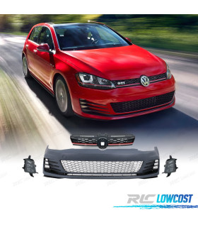 PARE-CHOCS AVANT VOLKSWAGEN VW GOLF 7 LOOK GTI + ANTI-BROUILLARDS