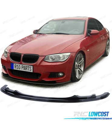 SPOILER LAME AVANT BMW E92 E93 10-13 LOOK M NOIR BRILLANT