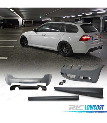 KIT CARROSSERIE BMW E91 08-12 LOOK M PDC ET LAVE PHARES