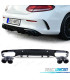 DIFFUSEUR MERCEDES CLASSE C C205 COUPE 14-18 LOOK AMG PDC + EMBOUTS D'ÉCHAPPEMENT NOIR