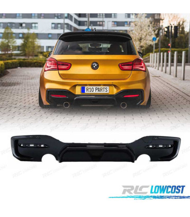 DIFFUSEUR BMW F20 F21 LCI 15-19 LOOK CS DOUBLE SORTIE
