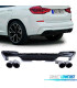 DIFFUSEUR ARRIÈRE BMW X3 G01 LOOK M PERFORMANCE NOIR BRILLANT + EMBOUTS NOIR
