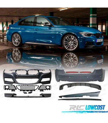KIT CARROSSERIE BMW F30 LOOK M PERFORMANCE DOUBLE SORTIE