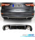 DIFFUSEUR AUDI A3 SEDAN S LINE 17-20 LOOK RS3 NOIR BRILLANT + EMBOUTS D'ÉCHAPPEMENT