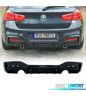 DIFFUSEUR BMW F20 LCI 15-19 LOOK M COMPETITION NOIR BRILLANT O---O