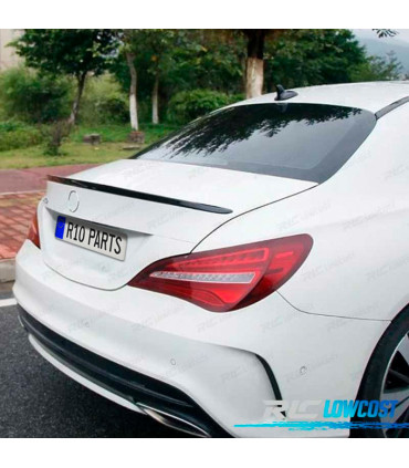 AILERON BECQUET LAME COFFRE MERCEDES CLA C117 12- LOOK AMG NOIR BRILLANT