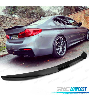 AILERON BECQUET LAME COFFRE BMW G30 17- LOOK M5 NOIR BRILLANT