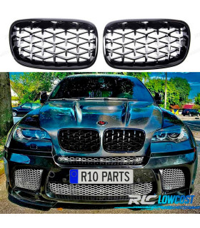 CALANDRES BMW X5 E70 X6 E71 DIAMANT NOIR