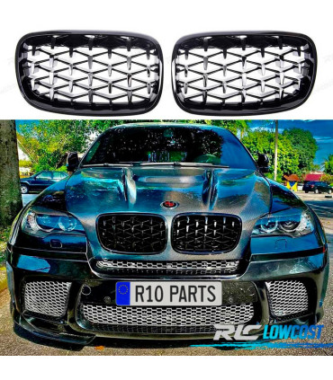CALANDRES BMW X5 E70 X6 E71 DIAMANT NOIR