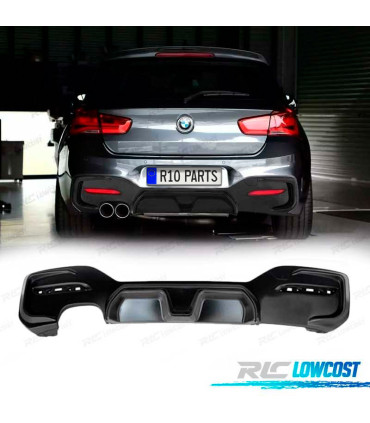 DIFFUSEUR BMW F20 LCI 15- LOOK CS NOIR MATE