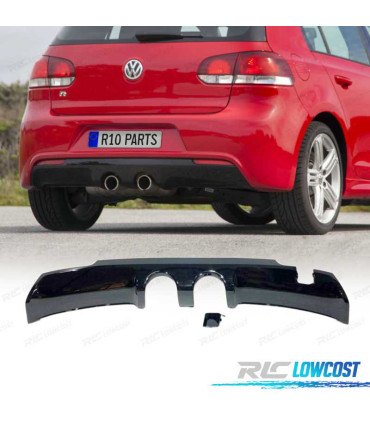 DIFFUSEUR VOLKSWAGEN VW GOLF 6 LOOK R20 NOIR BRILLANT