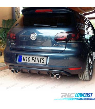 PARE-CHOCS ARRIÈRE VOLKSWAGEN VW GOLF 6 08-13 DOUBLE SORTIE