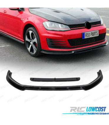 SPOILER LAME PARE-CHOCS AVANT VOLKSWAGEN VW GOLF 7 GTI NOIR