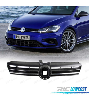 CALANDRE VOLKSWAGEN VW GOLF 7.5 17-20 LOOK R NOIR CHROMÉ