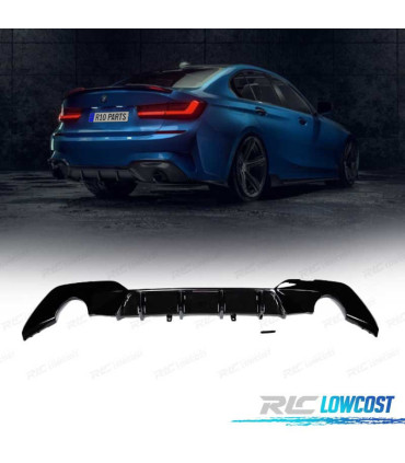 DIFFUSEUR BMW G20 G21 19-22 LOOK M PERFORMANCE SPEED NOIR BRILLANT