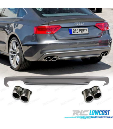 DIFFUSEUR AUDI A5 SPORTBACK 12-15 LOOK S LINE + EMBOUTS D´ÉCHAPPEMENT
