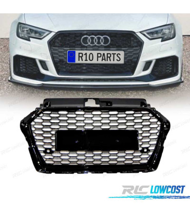 CALANDRE AUDI A3 16-20 LOOK RS3 NOIR