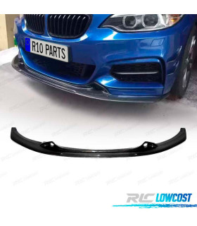 SPOILER LAME DE PARE-CHOCS AVANT BMW F22 LOOK M PERFORMANCE CARBONE
