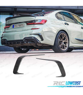 ENTRÉES D´AIR LATÉRALES PARE-CHOCS ARRIÈRE BMW G20 LOOK M CARBONE