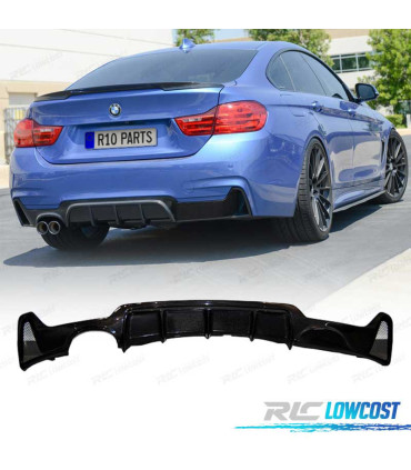 DIFFUSEUR BMW F32 F33 F36 13-18 LOOK M PERFORMANCE CARBONE DOUBLE SORTIE GAUCHE