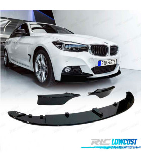 SPOILER LAME PARE-CHOCS BMW F34 13-19 LOOK M NOIR BRILLANT